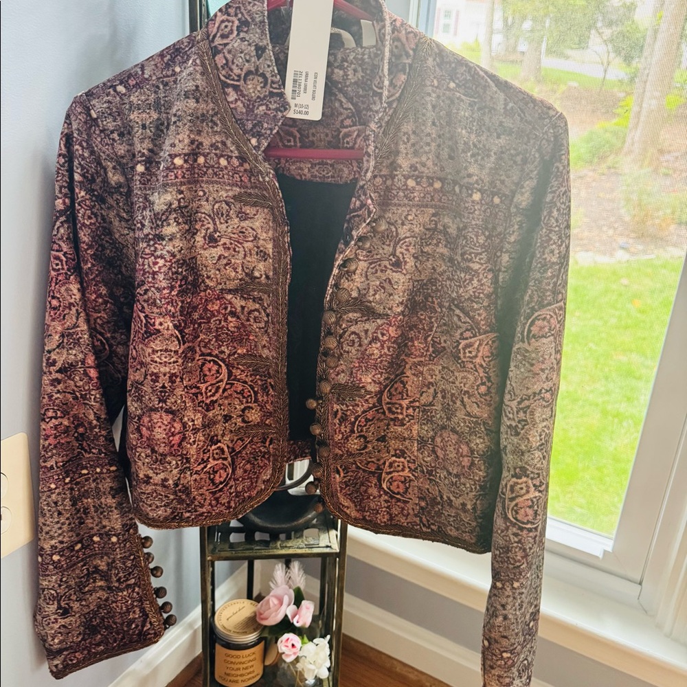 Soft Surroundings.
Velvet Bolero Baroque Jacket